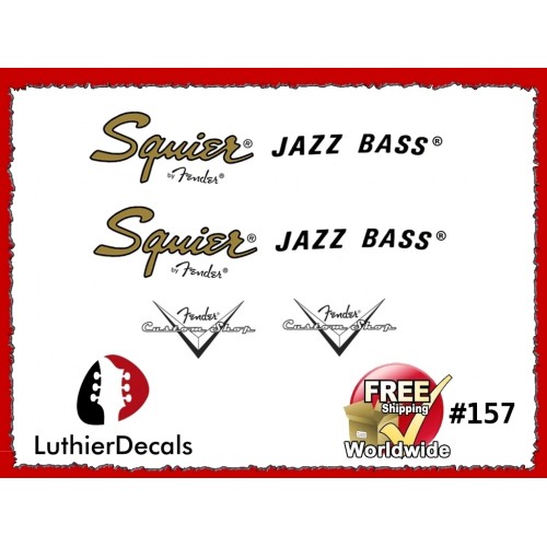 Squier Jazz Bass Guitar Decal #157